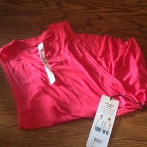 Alo heat wave tank size s color ritch peony